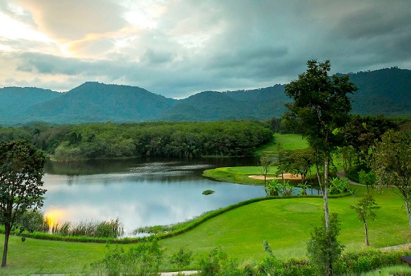 fairway by the lake at Kirimaya Golf Resort and Spa